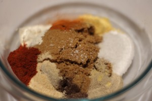 Combine all ingredients in a bowl. Makes about 1 cup of rub. Store leftovers in an air-tight container.