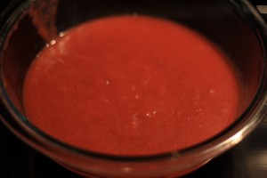 Allow puree to cool on counter to about room temperature.