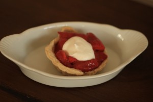 Fill  each mini pie shell (or regular sized pie shell) with pie filling.   For those of us who can have dairy, place a dollop of fresh whipped topping on top.  If you have any filling left over, it’s great on top of ice cream.  If you can't have dairy, omit the whipped topping.