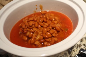 Add the chili beans 