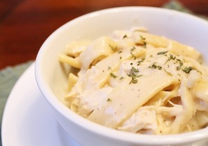 Serve in a bowl over Homemade Mashed Potatoes!