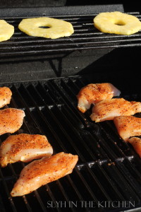 grilling chicken