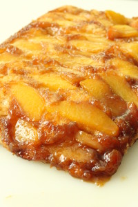 Upside Down Peach Cake