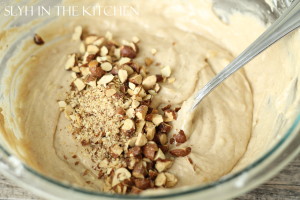 Banana Muffin Batter with Nuts