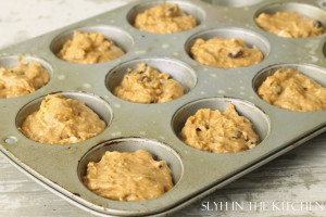 Pumpkin Muffin Batter in Pan 2