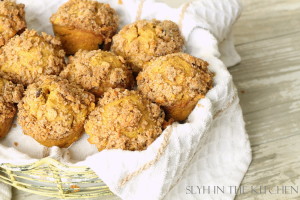 Pumpkin Muffins in basket 2