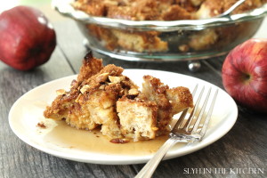 Slice of Baked Apple French Toast 2