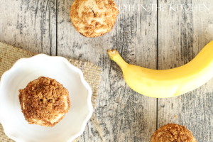 Top View of Banana Muffins