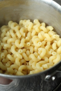 Drain macaroni