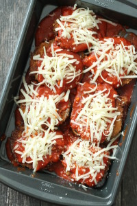 Fried Eggplant ready to bake