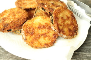 Fried eggplant