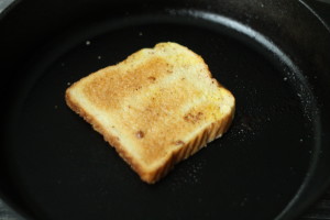 Toast in skillet