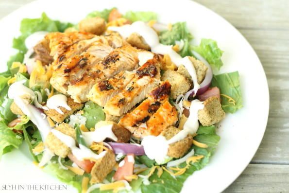 Chicken on Salad 3