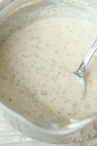 Mushroom cream sauce