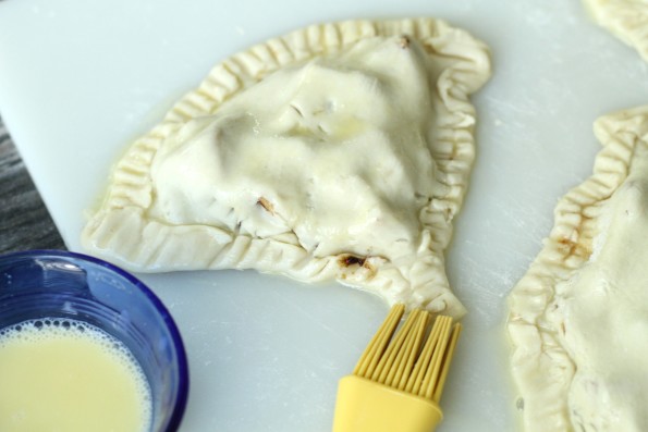 Egg wash hand pies