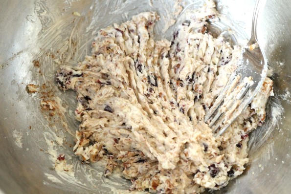Mix Pecans Butter and Cranberries