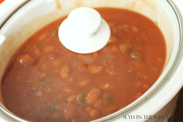 Chicken and Beans in Slow Cooker