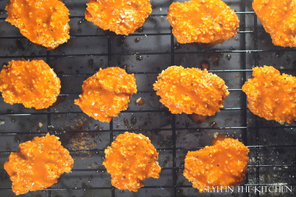 Buffalo Chicken Bites on Pan