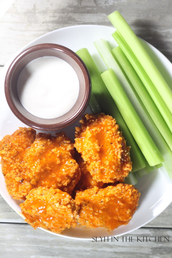 Top view of Buffalo Chicken Bites