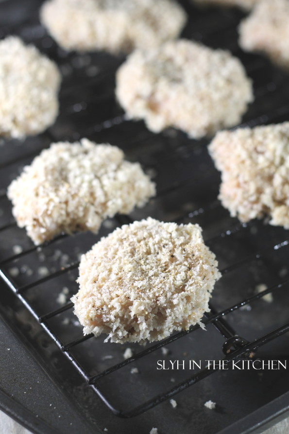 Unbaked Breaded Chicken Bites