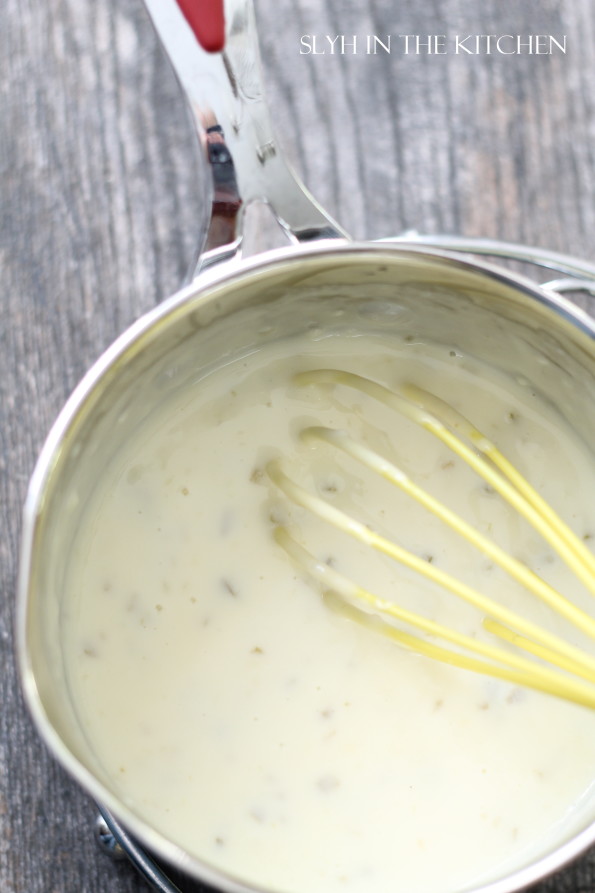 Whisk in cheese