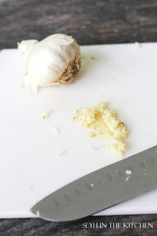 Minced Garlic with salt