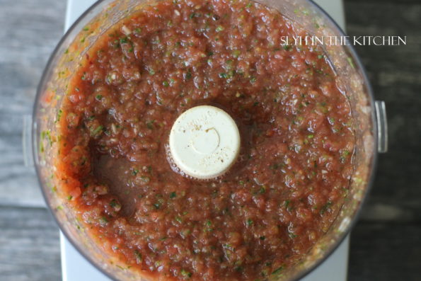 Blended salsa