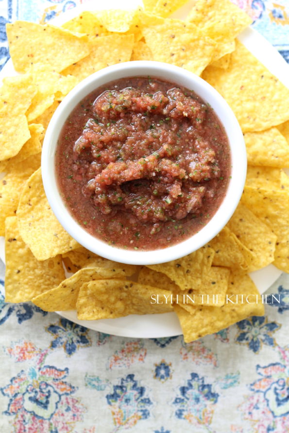 Gilled Salsa and Chips