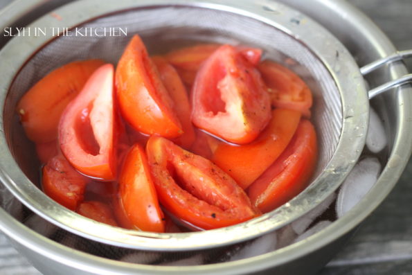 Ice Bath for Tomatoes