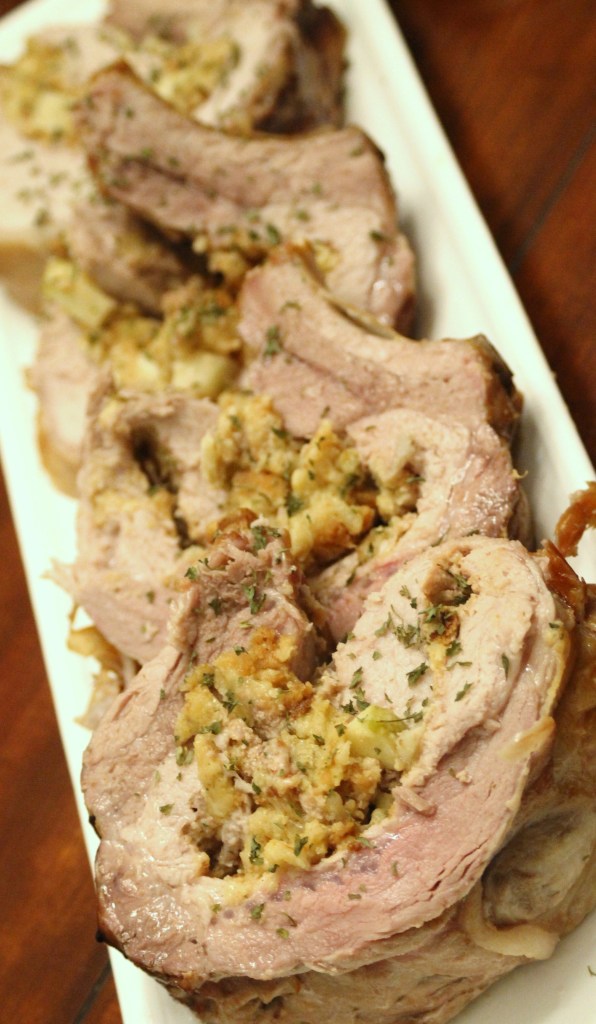 Apple Stuffing Pork Roast Slyh in the Kitchen