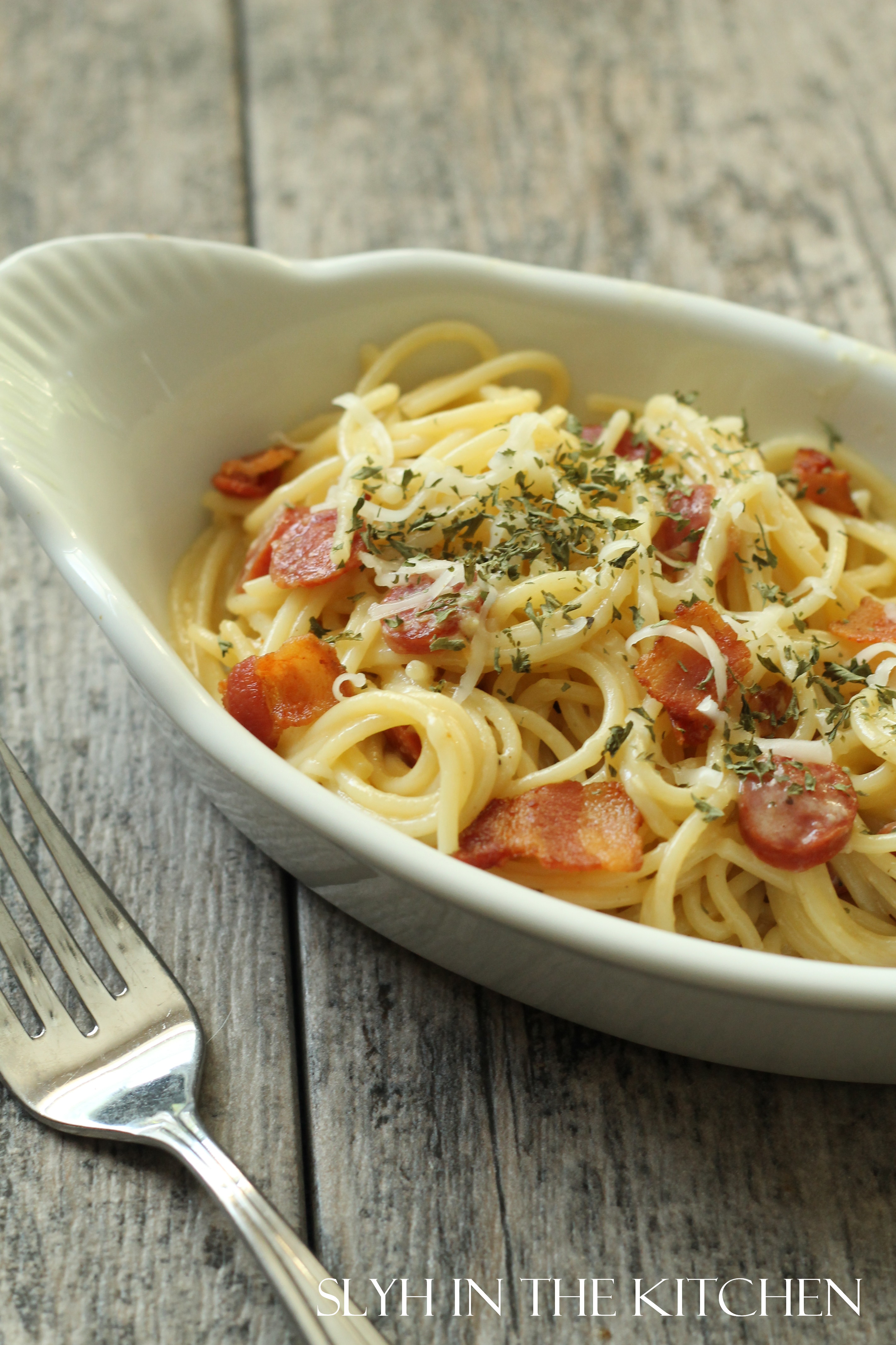 Pepperoni Spaghetti Carbonar  Slyh in the Kitchen